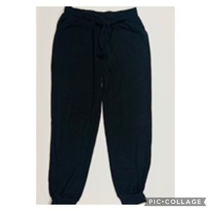 Hyfve ribbed knit tie sweatpants joggers size large